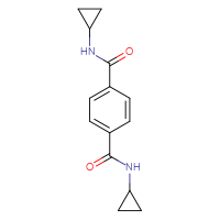 Chemical structure of N1,N4-dicyclopropylbenzene-1,4-dicarboxamide - CSSB00026335919