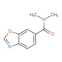 Chemical structure of N,N-dimethyl-1,3-benzoxazole-6-carboxamide - CSSB02129478329