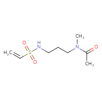 Chemical structure of N-(3-ethenesulfonamidopropyl)-N-methylacetamide - CSSB09890275067