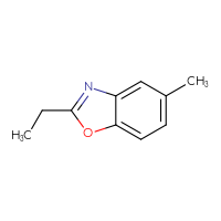 Chemical structure of 2-ethyl-5-methyl-1,3-benzoxazole - CSSB00102526159