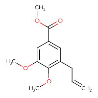 Chemical structure of methyl 3,4-dimethoxy-5-(prop-2-en-1-yl)benzoate - CSSB00103399011