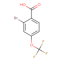 Chemical structure of 2-bromo-4-(trifluoromethoxy)benzoic acid - CSSB00010172940