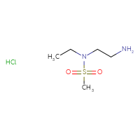 Chemical structure of N-(2-aminoethyl)-N-ethylmethanesulfonamide hydrochloride - CSSB21189738206