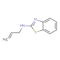 Chemical structure of N-(prop-2-en-1-yl)-1,3-benzothiazol-2-amine - CSSB00000197375