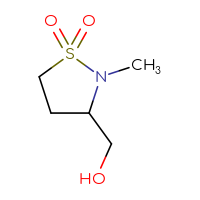 Chemical structure of 3-(hydroxymethyl)-2-methyl-1λ⁶,2-thiazolidine-1,1-dione - CSSB00010385608