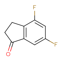 Chemical structure of 4,6-difluoro-2,3-dihydro-1H-inden-1-one - CSSB00000691996