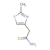 Chemical structure of 2-(2-methyl-1,3-thiazol-4-yl)ethanethioamide - CSSB00000738004
