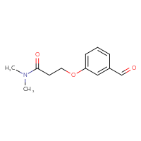 Chemical structure of 3-(3-formylphenoxy)-N,N-dimethylpropanamide - CSSB00011380822