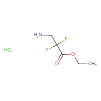 Chemical structure of ethyl 3-amino-2,2-difluoropropanoate hydrochloride - CSSB00020587217