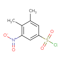 Chemical structure of 3,4-dimethyl-5-nitrobenzene-1-sulfonyl chloride - CSSB00000217141