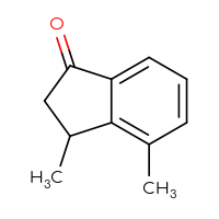 Chemical structure of 3,4-dimethyl-2,3-dihydro-1H-inden-1-one - CSSB00000695374