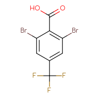 Chemical structure of 2,6-dibromo-4-(trifluoromethyl)benzoic acid - CSSB00050029815