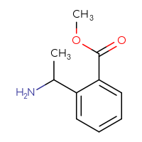 Chemical structure of methyl 2-(1-aminoethyl)benzoate - CSSB00000115963