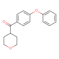 Chemical structure of 4-(4-phenoxybenzoyl)oxane - CSSB20545260249