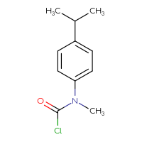 Chemical structure of N-methyl-N-[4-(propan-2-yl)phenyl]carbamoyl chloride - CSSB00010204164