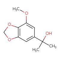 Chemical structure of 2-(7-methoxy-2H-1,3-benzodioxol-5-yl)propan-2-ol - CSSB00021184120