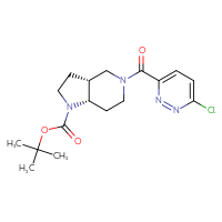 Chemical structure of tert-butyl (3aR,7aS)-5-(6-chloropyridazine-3-carbonyl)-octahydro-1H-pyrrolo[3,2-c]pyridine-1-carboxylate - CSSB00159312577