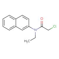 Chemical structure of 2-chloro-N-ethyl-N-(naphthalen-2-yl)acetamide - CSSB00020650088