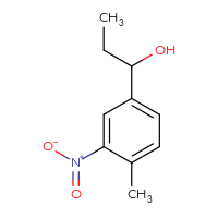 Chemical structure of 1-(4-methyl-3-nitrophenyl)propan-1-ol - CSSB00052221372