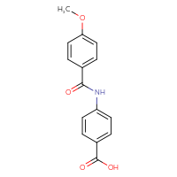 Chemical structure of 4-(4-methoxybenzamido)benzoic acid - CSSB00020597412