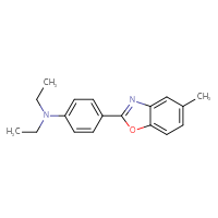 Chemical structure of N,N-diethyl-4-(5-methyl-1,3-benzoxazol-2-yl)aniline - CSSB03437822338