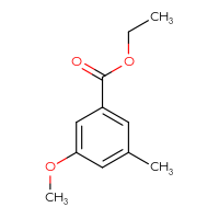 Chemical structure of ethyl 3-methoxy-5-methylbenzoate - CSSB00009848741