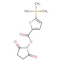 Chemical structure of 2,5-dioxopyrrolidin-1-yl 5-(trimethylsilyl)thiophene-2-carboxylate - CSSB20269989253