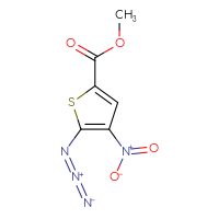 Chemical structure of methyl 5-azido-4-nitrothiophene-2-carboxylate - CSSB21414521908