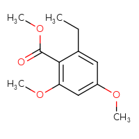 Chemical structure of methyl 2-ethyl-4,6-dimethoxybenzoate - CSSB02140832177