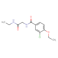 Chemical structure of 2-[(3-chloro-4-ethoxyphenyl)formamido]-N-ethylacetamide - CSSB07047043198