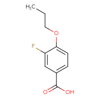 Chemical structure of 3-fluoro-4-propoxybenzoic acid - CSSB00011279974