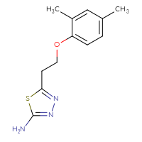 Chemical structure of 5-[2-(2,4-dimethylphenoxy)ethyl]-1,3,4-thiadiazol-2-amine - CSSB00015183591