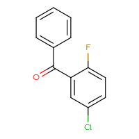 Chemical structure of (5-chloro-2-fluorophenyl)(phenyl)methanone - CSSB00011267671