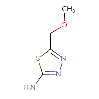 Chemical structure of 5-(methoxymethyl)-1,3,4-thiadiazol-2-amine - CSSB00000189187