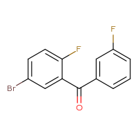 Chemical structure of (5-bromo-2-fluorophenyl)(3-fluorophenyl)methanone - CSSB00006166198