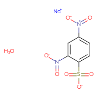 Chemical structure of sodium 2,4-dinitrobenzene-1-sulfonate hydrate - CSSB00150700359