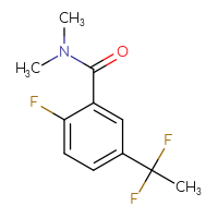 Chemical structure of 5-(1,1-difluoroethyl)-2-fluoro-N,N-dimethylbenzamide - CSSB15027526995