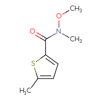 Chemical structure of N-methoxy-N,5-dimethylthiophene-2-carboxamide - CSSB00000174380