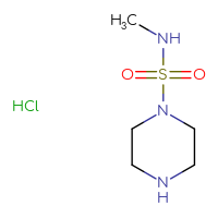 Chemical structure of N-methylpiperazine-1-sulfonamide hydrochloride - CSSB00000738116