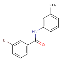 Chemical structure of 3-bromo-N-(3-methylphenyl)benzamide - CSSB00000249735