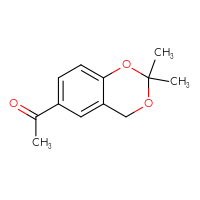 Chemical structure of 1-(2,2-dimethyl-2,4-dihydro-1,3-benzodioxin-6-yl)ethan-1-one - CSSB00000729292