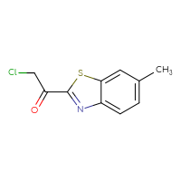 Chemical structure of 2-chloro-1-(6-methyl-1,3-benzothiazol-2-yl)ethan-1-one - CSSB00010253358