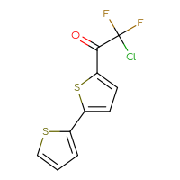 Chemical structure of 1-{[2,2'-bithiophen]-5-yl}-2-chloro-2,2-difluoroethan-1-one - CSSB02149706551