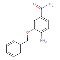 Chemical structure of 4-amino-3-(benzyloxy)benzamide - CSSB00011850418