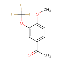 Chemical structure of 1-[4-methoxy-3-(trifluoromethoxy)phenyl]ethan-1-one - CSSB00135527183