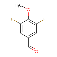 Chemical structure of 3,5-difluoro-4-methoxybenzaldehyde - CSSB00011830402