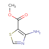Chemical structure of methyl 4-amino-1,3-thiazole-5-carboxylate - CSSB00000091258