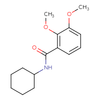 Chemical structure of N-cyclohexyl-2,3-dimethoxybenzamide - CSSB00027718009