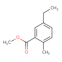 Chemical structure of methyl 5-ethyl-2-methylbenzoate - CSSB00054487530