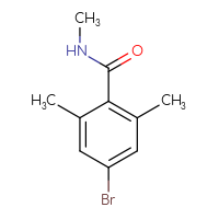Chemical structure of 4-bromo-N,2,6-trimethylbenzamide - CSSB06925482465